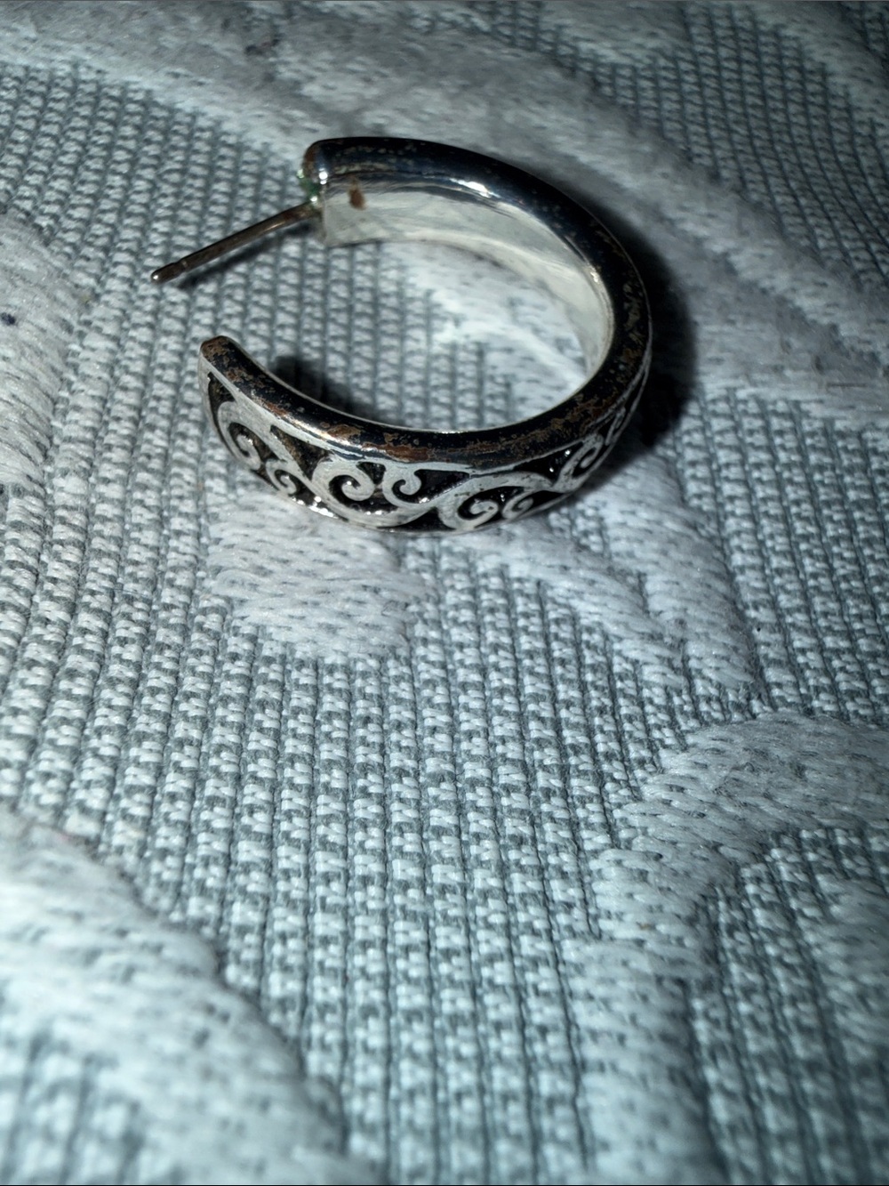 Only 1 Silpada Silver Filigree Hoop Earring - Silver